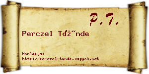 Perczel Tünde névjegykártya